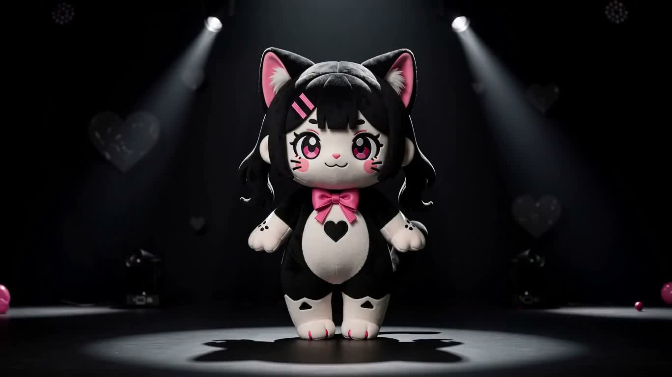 モノクロ バブルガム ポップ 猫系アイドルドール