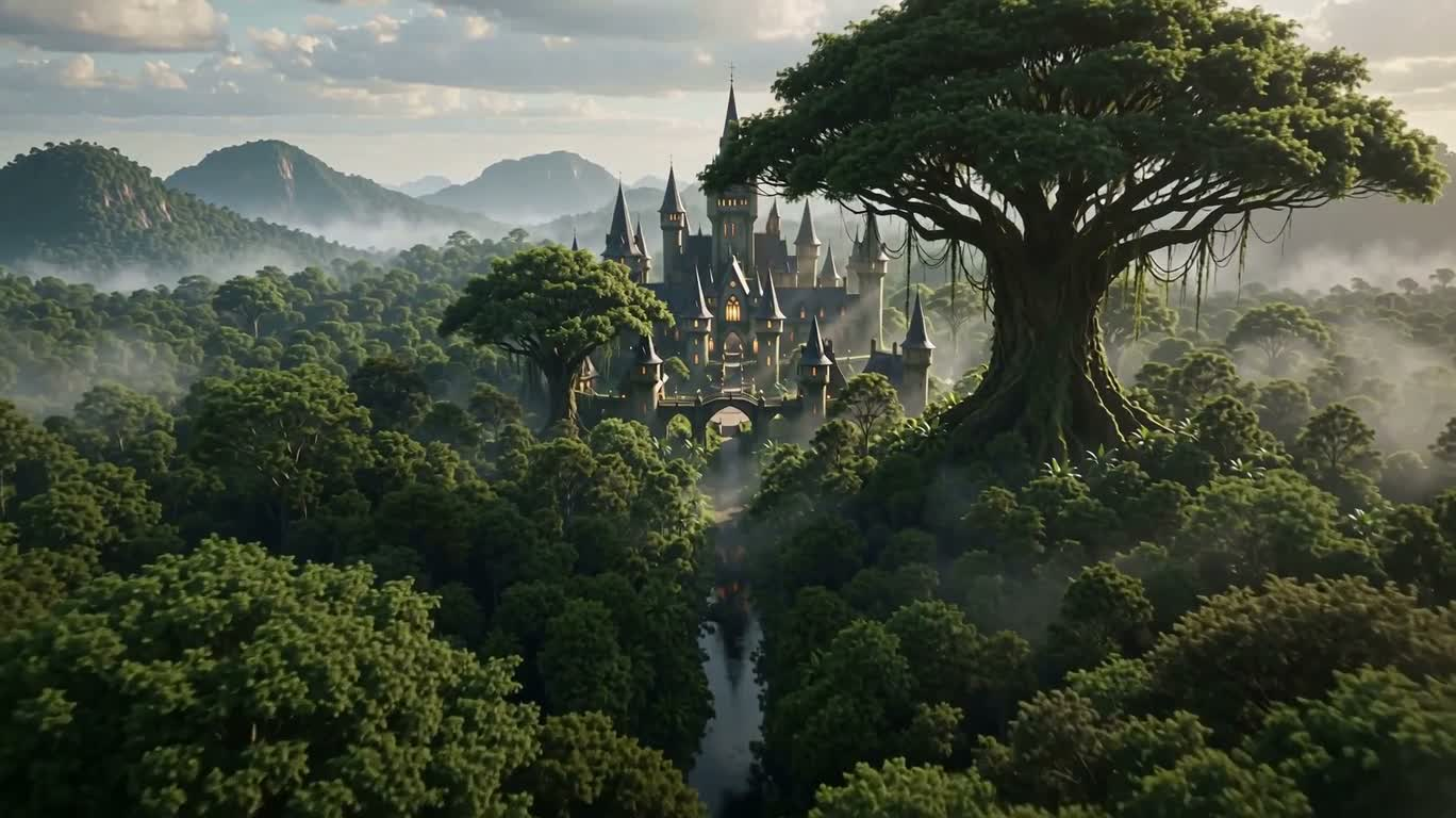 Magic Castle in the Amazon Rainforest