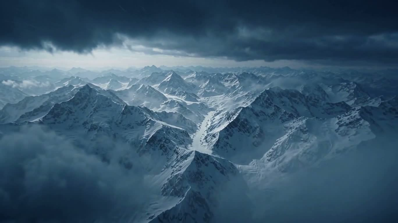 雪山狂飙：未来超跑冲入雪崩 — AI video creation