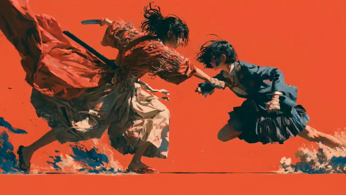 点阵对战动态实验 — AI video creation