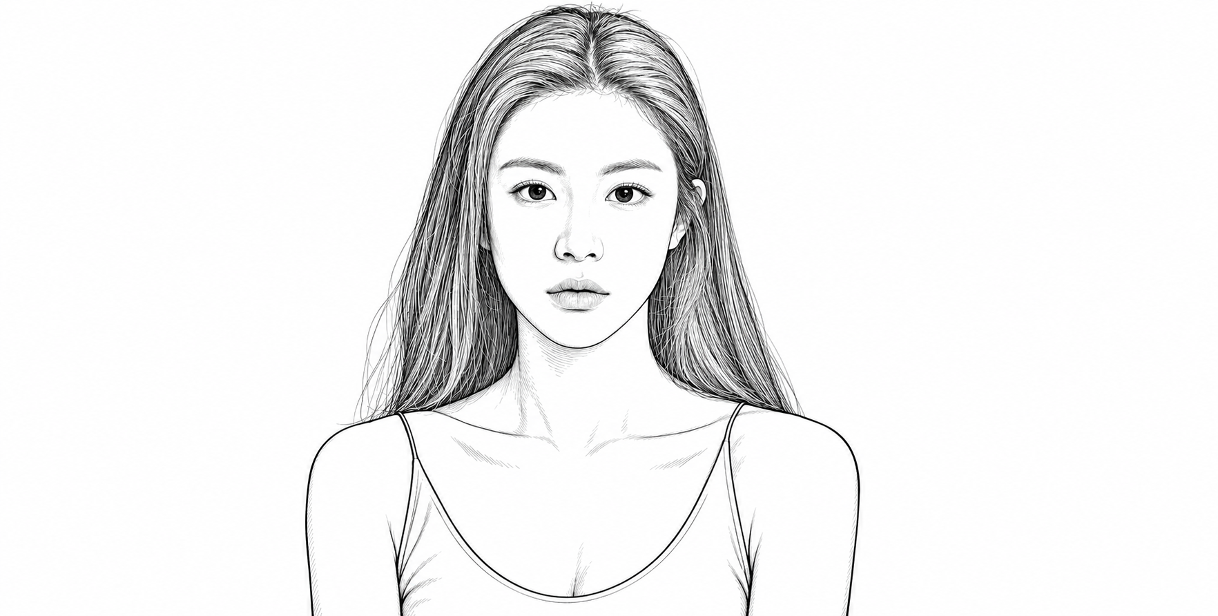 精致细腻的黑白线稿转换 — AI image creation