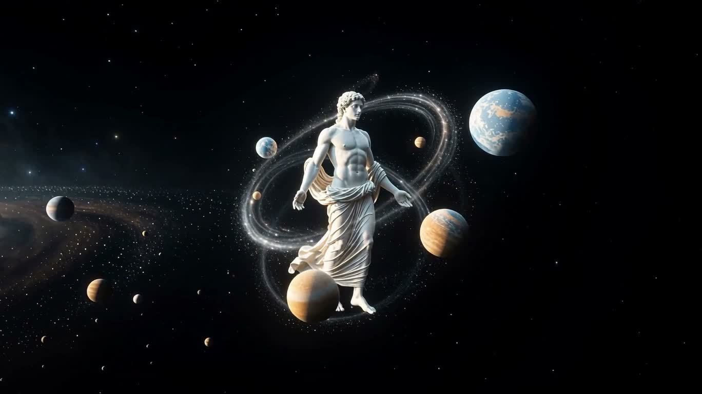 宇宙圣像:星光人形 — AI video creation