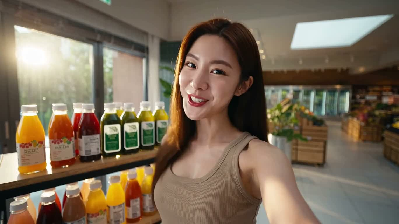 暖光有机超市随行日记 — AI video creation