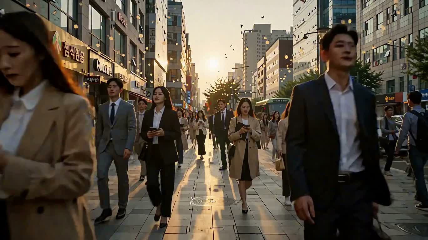 繁忙街头的诚实归还 — AI video creation