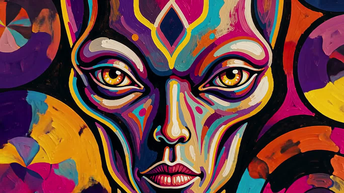 迷幻异星海报幻境 — AI video creation