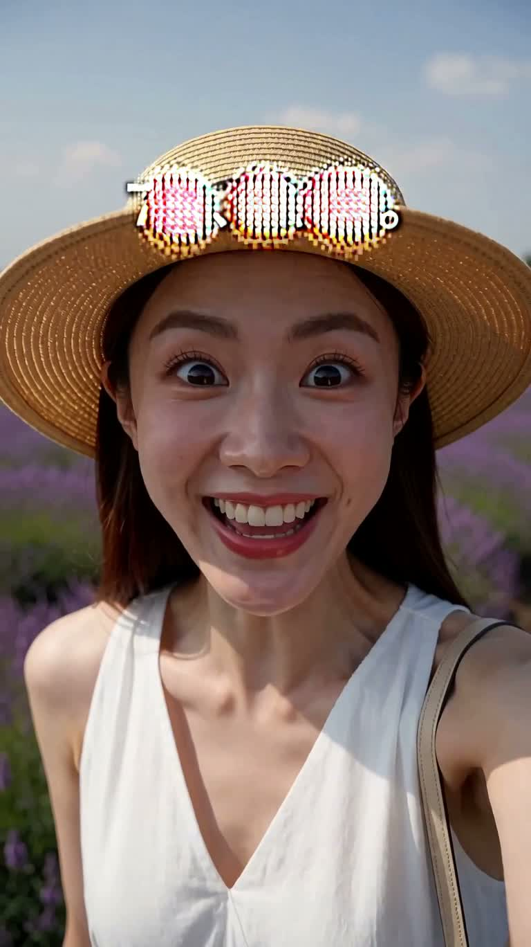 紫色花海的夏日邀约 — AI video creation