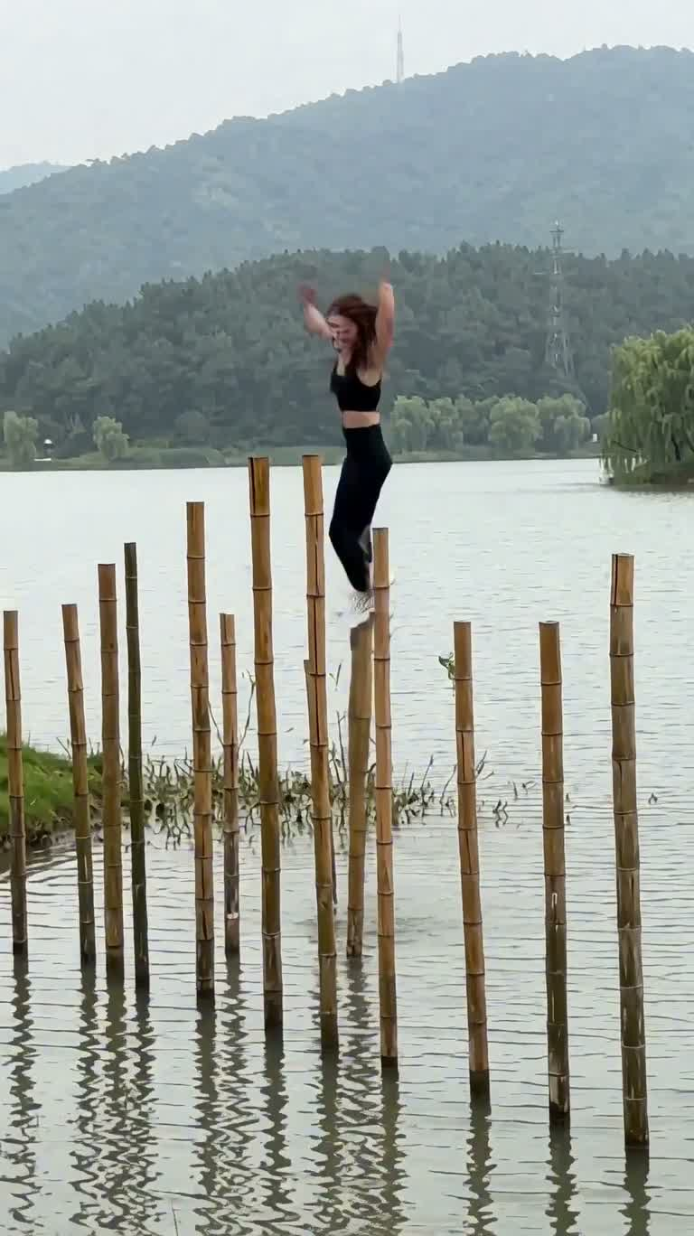 Bamboo Stakes Leap Chain — AI video creation