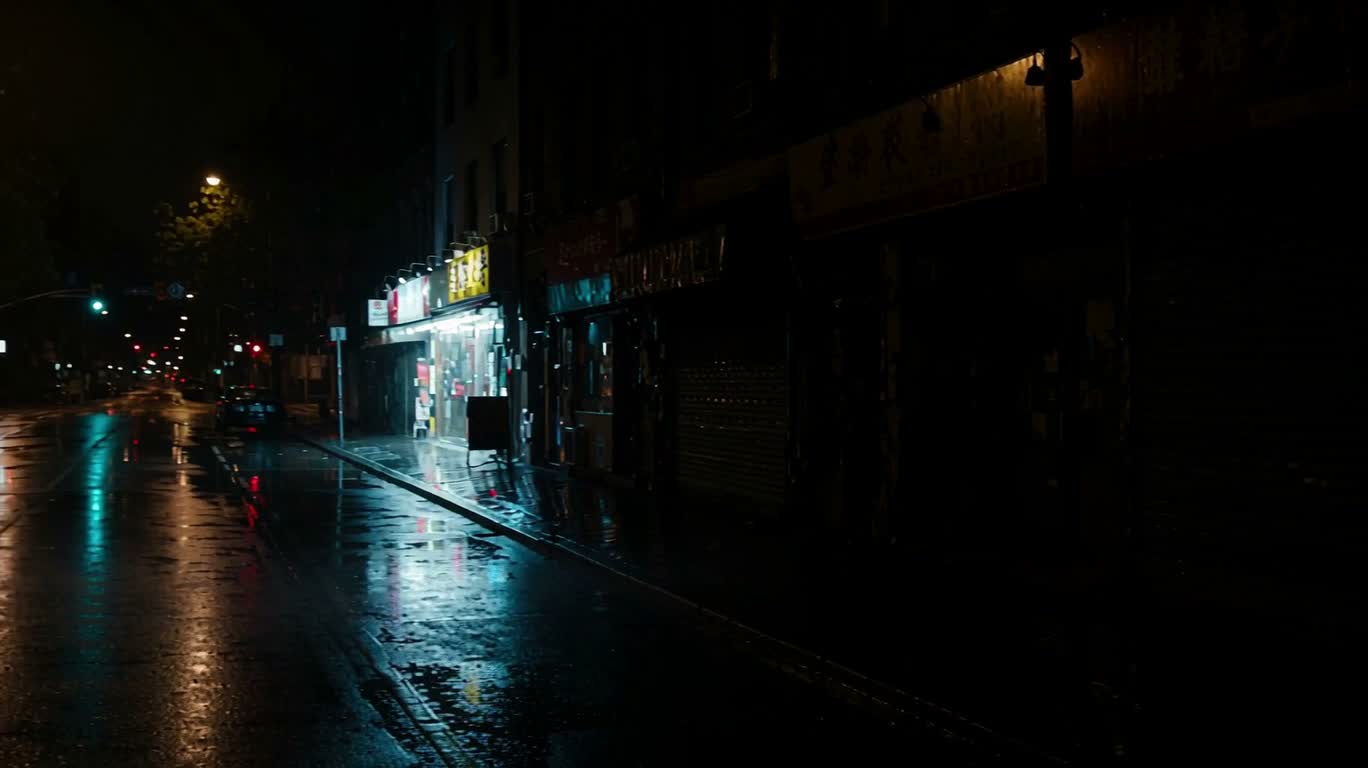 Phố neon đêm mưa — AI video creation