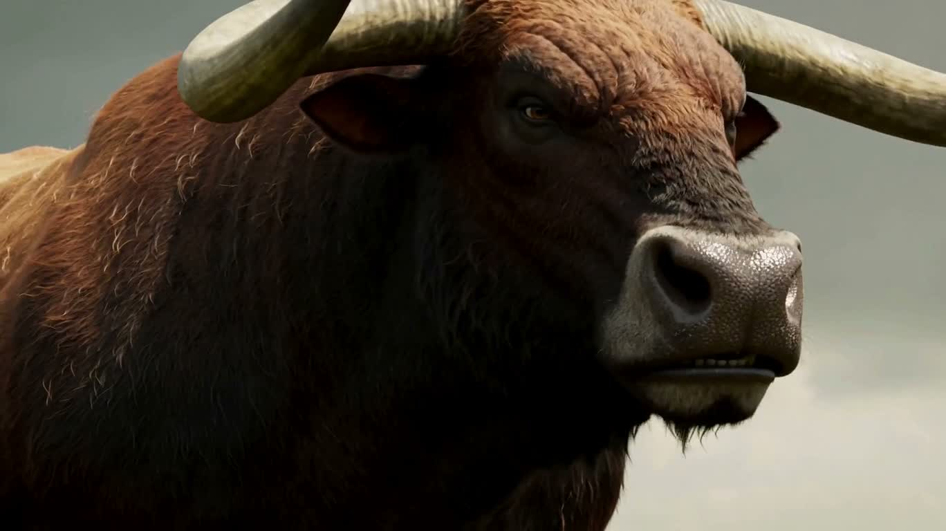 Furious Bull-Man Charging with a Hammer