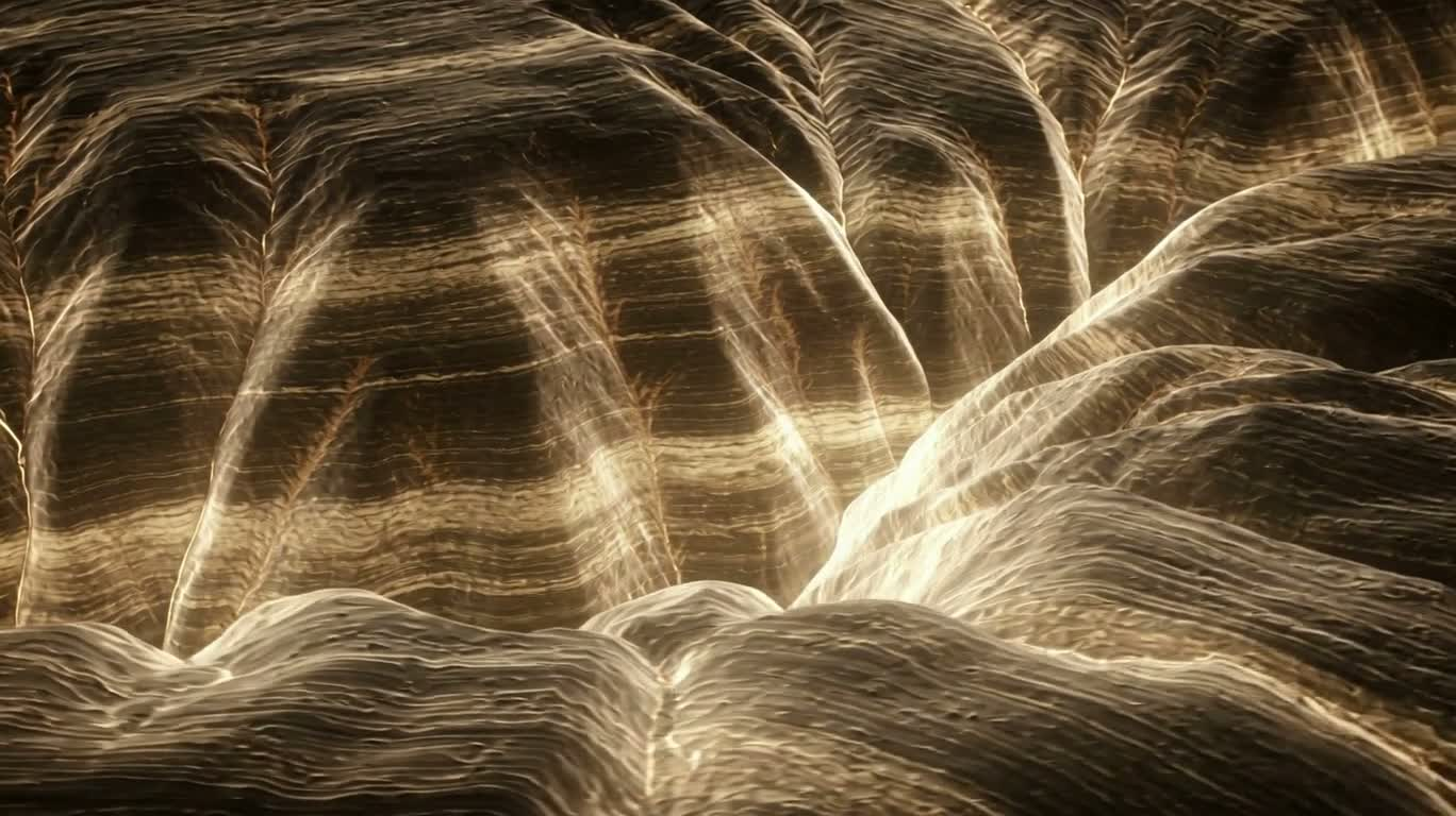 Surreal Canyon Carved by Glow