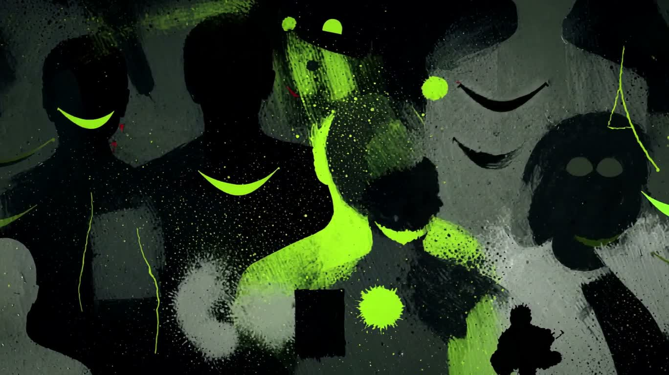 霓虹微笑迷彩