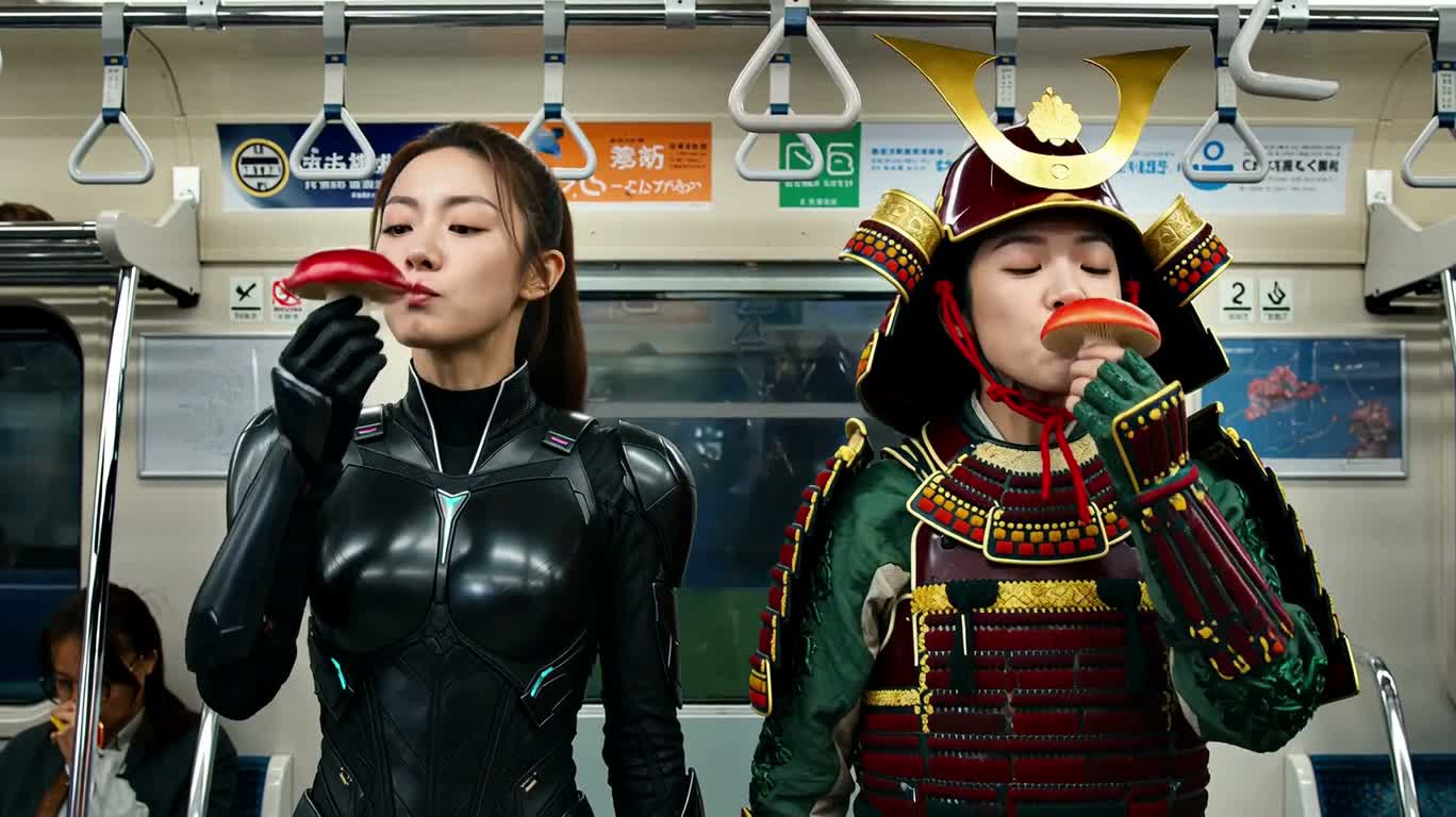 열차에서의 만남: 도시 질주