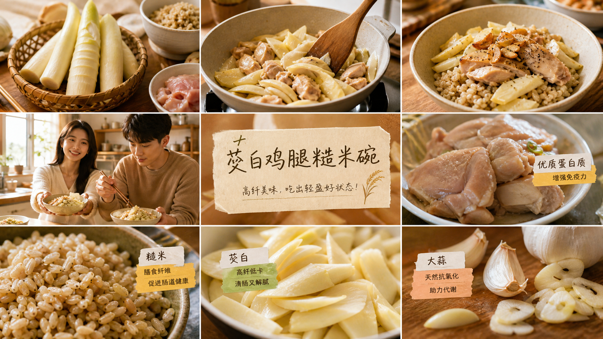 寒露前茭白这样吃：15分钟稳糖高纤一碗餐